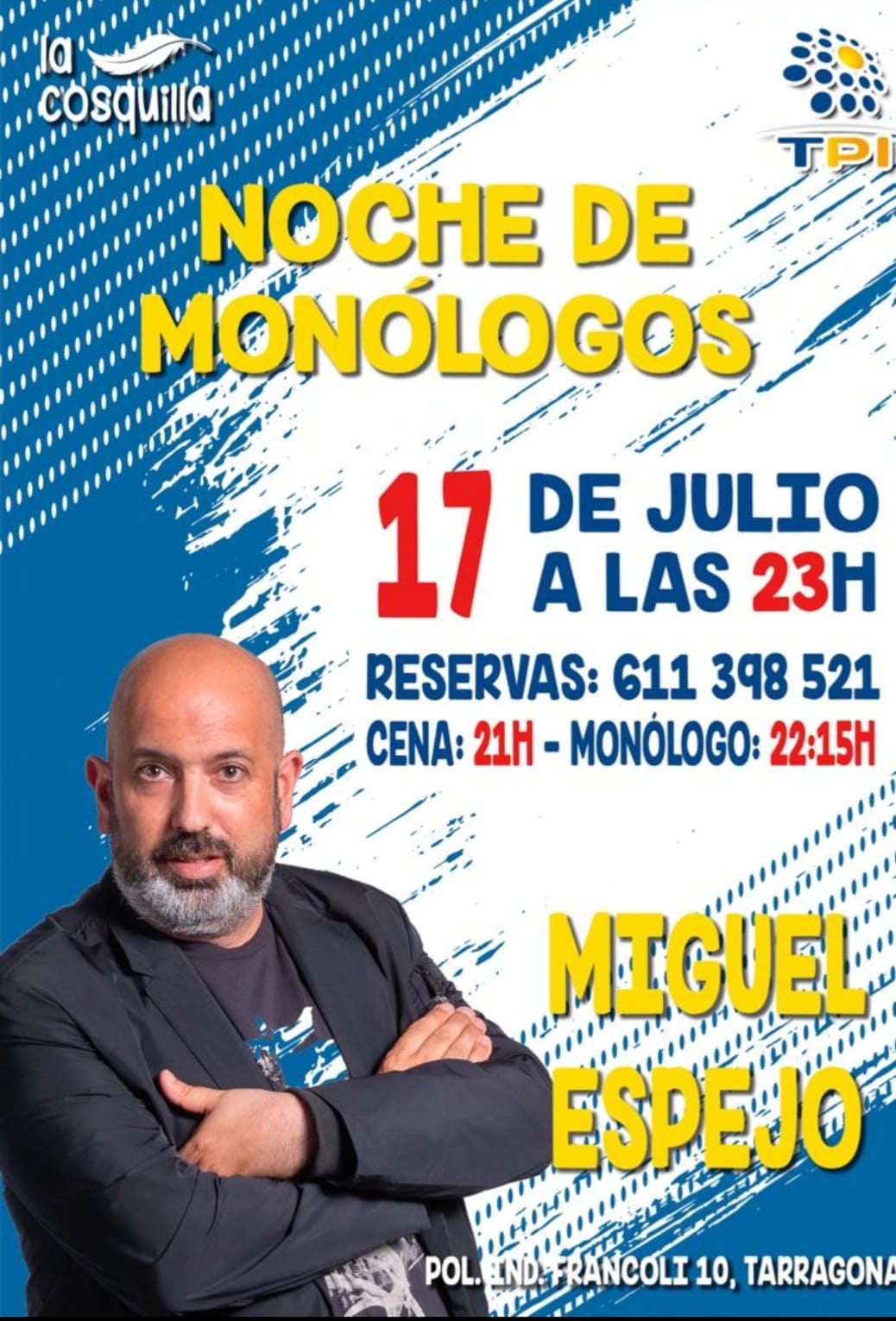 NOCHE DE MONOLOGOS EN EL BAR RESTAURANTE TPI